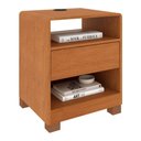Ver imagem 4 de Mesa de Cabeceira CR35471 1 Gaveta MDF Moderno Cinamomo Multimóveis