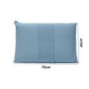 Ver imagem 3 de Fronha Basic Lisa 45cmx70cm para Travesseiro em Malha 100% Algodão Azul Jeans