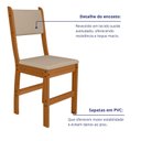 Ver imagem 4 de Conjunto 6 Cadeiras Estofada de Jantar para Cozinha Lugano Poliman Móveis
