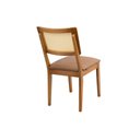 Ver imagem 4 de Cadeira Viena Madeira Maciça Sala de Jantar Assento Estofado e Palhinha:couro Ecológico Durango Kaki