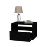 Mesa de Cabeceira Suspensa 390x300 com 1 Gaveta Mdp Netmobil -preto - 2