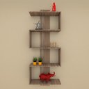 Ver imagem 1 de Nicho Suspensa Estante Parede Nicho Amadeirado Cozinha Escritorio Sala Quarto Infantil