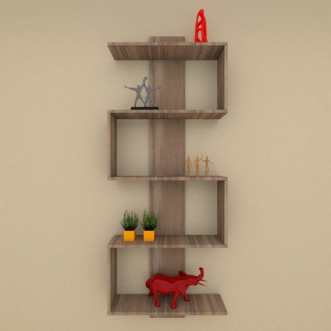 Nicho Suspensa Estante Parede Nicho Amadeirado Cozinha Escritorio Sala Quarto Infantil