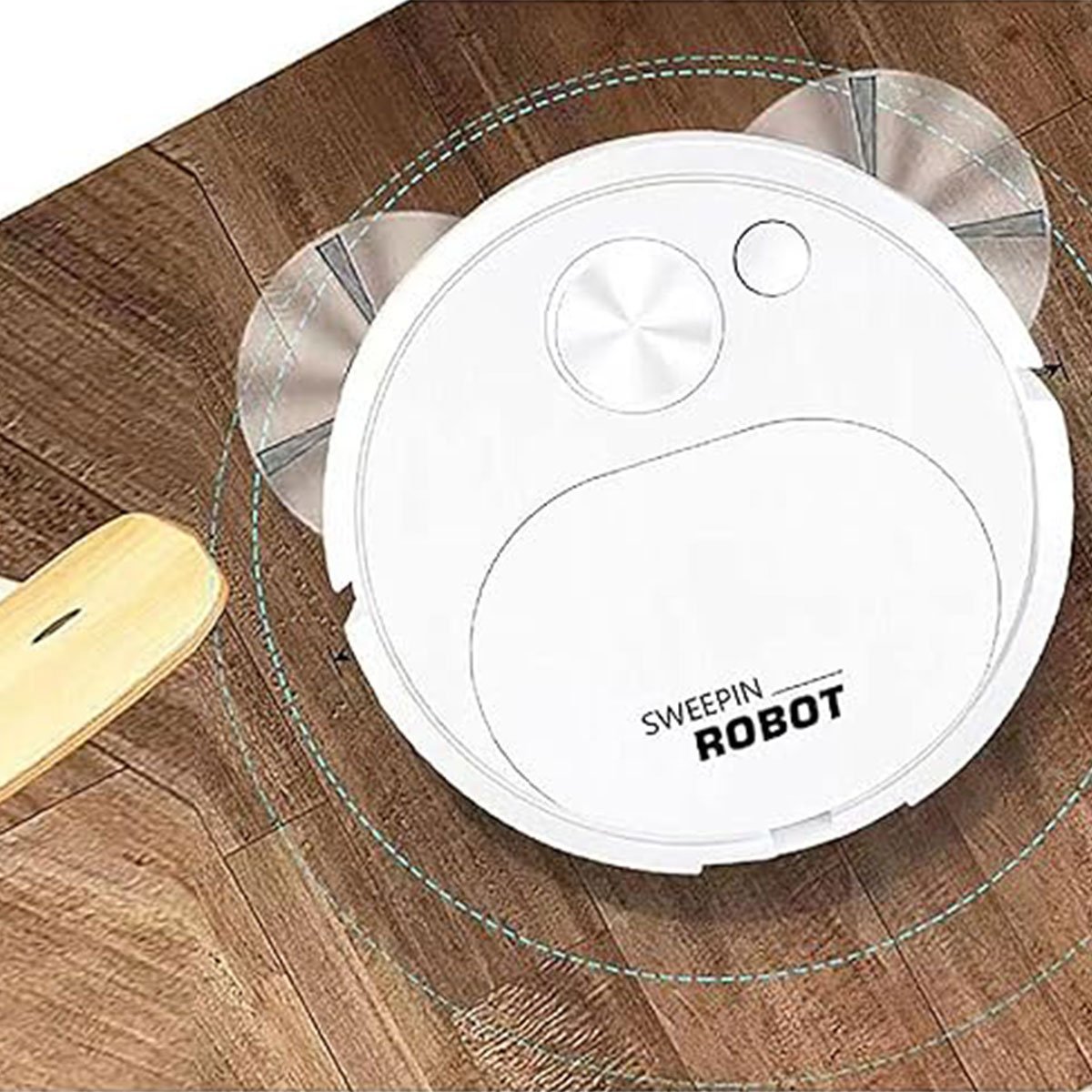 Mini Robo Aspirador Inteligente Varre Aspira Automatico Vassoura Sujeira Cabelo Poeira Baixo Ruido A - 9