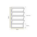 Ver imagem 2 de Vitro Basculante Branco 100x60 Linha Turquesa Vidro Mini Boreal