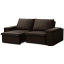 Ver imagem 1 de Sofá 3 Lugares Retrátil Reclinável para Sala 205cm Malfati F04 Veludo Marrom Escuro - Lyam Decor