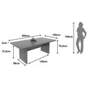 Ver imagem 4 de Escritório Completo (1 Mesa P/ Escritório Me4119 + 1 Arquivo de Escritório Me4118) 2 Peças Amê
