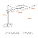 Ver imagem 2 de Ombrelone em Aluminio com Proteção UV Trancoso Fratini