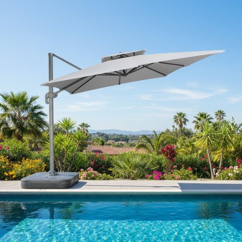 Ombrelone em Aluminio com Proteção UV Trancoso Fratini