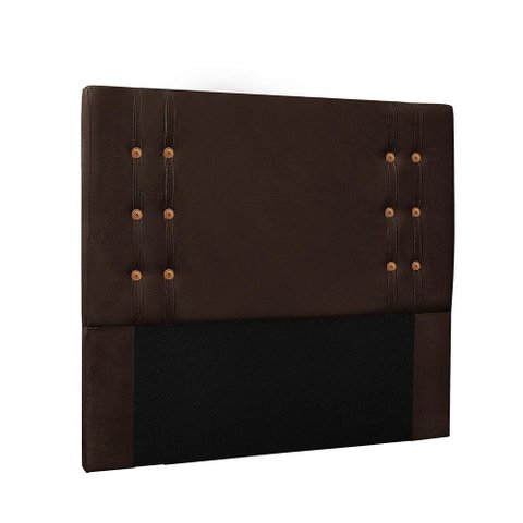 Cabeceira Cama Box Queen 160cm e Recamier Gênova Suede S04 - D'Rossi Cor Café
