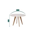 Ver imagem 3 de Conjunto Sala de Jantar Mesa Redonda 109cm 4 Cadeiras Vidro Madeira Maciça Acerola Palmas Marrom