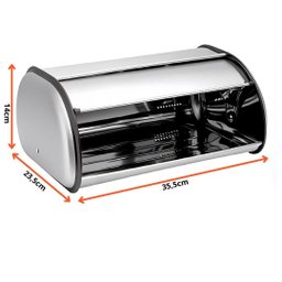 Porta Pão Line em Aço Inox 35,5cm - 2