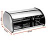 Porta Pão Line em Aço Inox 35,5cm - 2