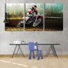 Quadro canvas 45x96 piloto de motocross - 2