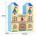 Ver imagem 7 de Guarda Roupa Infantil Castelo Armario Organizador Menino Decorativo Brinquedos Estante