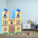 Ver imagem 5 de Guarda Roupa Infantil Castelo Armario Organizador Menino Decorativo Brinquedos Estante
