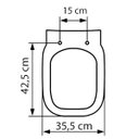 Ver imagem 3 de Assento Sanitário em Polipropileno para Louças Debba Gap Quadra Polo Unic Soft Close Tupan