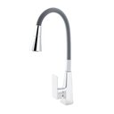 Ver imagem 4 de Torneira Cozinha de Mesa Misturador Silicone Cone Cinza