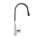 Ver imagem 3 de Torneira Cozinha de Mesa Misturador Silicone Cone Cinza