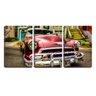 Quadro canvas 45x96 cadillac antigo vermelho - 1