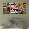 Quadro canvas 45x96 cadillac antigo vermelho - 2