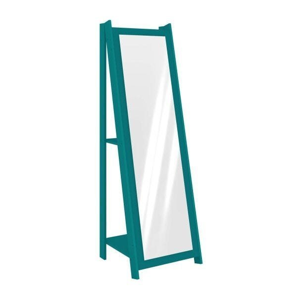 Espelho de Chão com 2 Prateleiras Retrô 161x50cm Movelbento - 1