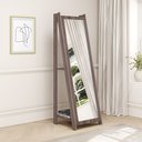 Ver imagem 1 de Espelho de Chão com 2 Prateleiras Retrô 161x50cm Movelbento