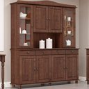 Ver imagem 2 de Cristaleira Madeira Maciça 8 Portas 169 Cm 8963 Cafe Milani Store Cafe