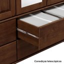 Ver imagem 5 de Cristaleira Madeira Maciça 8 Portas 169 Cm 8963 Cafe Milani Store Cafe