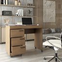 Ver imagem 2 de Mesa Escrivaninha Aspa 3 Gavetas Castanho - Panorama Móveis