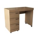 Ver imagem 3 de Mesa Escrivaninha Aspa 3 Gavetas Castanho - Panorama Móveis