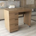 Ver imagem 6 de Mesa Escrivaninha Aspa 3 Gavetas Castanho - Panorama Móveis