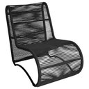 Ver imagem 1 de Poltrona para Área Externa Portugal em Alumínio e Cordão Preto