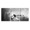 Quadro canvas 45x96 surfista no tubo pb - 1