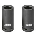 Ver imagem 3 de Desforcímetro Torqueador Manual 780 Kgf Potente com Maleta e 2 Soquetes 32 e 33 Mm Rotta 376 500201