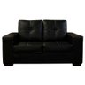 Sofá De Couro 2 Lugares Londres 151cm M06 Preto 450 - 3