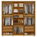Ver imagem 5 de Guarda Roupa Casal 230cm com 6 Portas Barok Opala/cumaru Z10 - Mpozenato