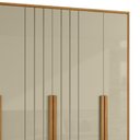 Ver imagem 7 de Guarda Roupa Casal 230cm com 6 Portas Barok Opala/cumaru Z10 - Mpozenato