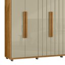 Ver imagem 6 de Guarda Roupa Casal 230cm com 6 Portas Barok Opala/cumaru Z10 - Mpozenato