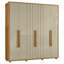 Ver imagem 1 de Guarda Roupa Casal 230cm com 6 Portas Barok Opala/cumaru Z10 - Mpozenato