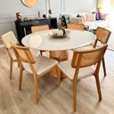 Ver imagem 5 de Mesa de Jantar Araça Tampo Redondo Base Cone - 100 Cm