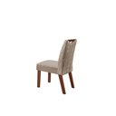 Ver imagem 4 de Conjunto Sala de Jantar 6 Cadeiras Tampo Vidro MDF Atlanta Chanfro Premium Espresso Móveis
