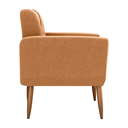 Ver imagem 2 de Poltrona Decorativa Malaga Bouclé Mostarda 69x69cm para Sala Quarto e Escritório