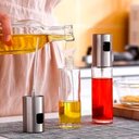 Ver imagem 4 de Kit 2 Porta Azeite Vinagre Spray Galheteiro Dosador Aço Inox 100ml