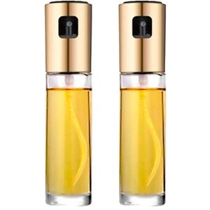 Kit 2 Porta Azeite Vinagre Spray Galheteiro Dosador Aço Inox 100ml