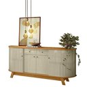 Ver imagem 1 de Aparador para Sala Buffet Ambiente Mônaco e Cristaleira Moss Cumaru Opala - Madetec