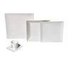 Aparelho de Jantar Porcelana 30 Peças Super White Square Quadrado Lyor - 1