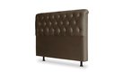 Ver imagem 1 de Cabeceira De Cama Box Emilia Casal 140cm X 118cm Suede Marrom Mz Decor