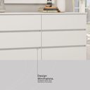 Ver imagem 5 de Cômoda Sintra 8 Gavetas com Pés Branco - Demobile