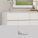 Ver imagem 6 de Cômoda Sintra 8 Gavetas com Pés Branco - Demobile